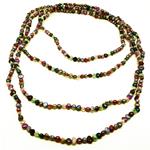 El Coral Necklace Multicoloured Bright Colours Pearls 5mm, 200 cm Length