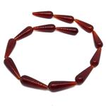 El Coral Red Agate Drops 10x30mm. Without closure Weight 45gr.