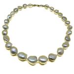 El Coral White Baroque Cultured Pearls Necklace