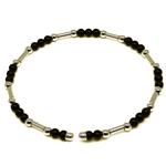 black agate bracelet + zamak