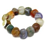 elastic bracelet agate multicolor