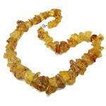 Coralli di Sardegna Amber Necklace Pebbles 10mm 22mm 60 cm Silver Clasp