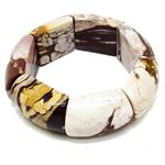 ocean jasper elastic bracelet 20x30mm.