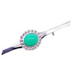 Coralli di Sardegna Silver Turquoise Brooch Sardinian filigree crown cabochon dots 8x10mm