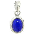 El Coral Ciondolo Lapislazuli 6x8mm. Montatura in Argento 