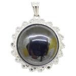 hematite pendant with silver
