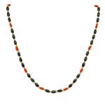 hematite necklace and coral 