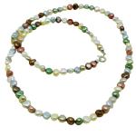 El Coral Necklace Multicoloured Pastel Pearls 60cm Length