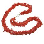 El Coral Red Coral Necklace Spikes