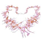 Coralli di Sardegna Collar de Coral Rosa con Flecos 65 gr. 55 cm. Cierre de plata