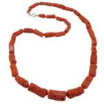 Coralli di Sardegna Collar Coral Rojo Cerdeña Cilindros 10-5mm, 22.5gr Peso