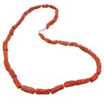 Coralli di Sardegna Necklace Sardinian Red Coral Cylinders 7mm, 30.5gr Weight