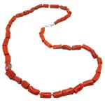 Coralli di Sardegna Necklace Sardinian Red Coral Cylinders 6/7mm, 28gr Weight