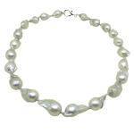 El Coral Necklace Baroque Grey Pearls 12/13mm and 53cm Length