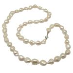 El Coral Necklace Button Pink Cream Colour 9mm Pearls, 67gr Weight