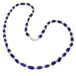 lapis lazuli pasta necklace + zamak