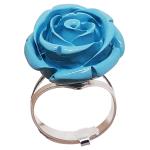 Coralli di Sardegna Pink Silver Turquoise Ring mm 20 Adjustable Size