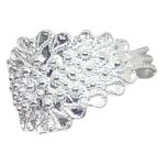 Coralli di Sardegna Ring Silver Filigree Leaves 15mm Width, Adjustable