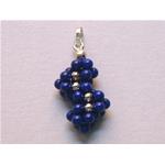 lapis lazuli pendant with silver