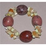 bracciale elastico rodonite 