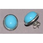 turquoise earrings with silver