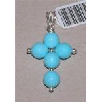 turquoise pendant with silver