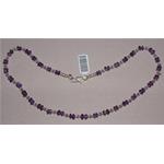 amethyst necklace with silver