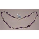 amethyst necklace with silver