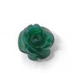 El Coral Green Agate in the shape of a rose diameter mm. 8