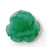 El Coral Green Agate in the shape of a rose diameter mm. 12