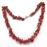 Coralli di Sardegna Necklace Sardinian Coral Rustic Chips 12-16mm,50gr