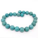 El Coral Wire of Magnesite Turquoise Balls mm 18