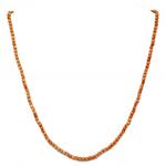 El Coral Necklace Pink Coral 4 mm Balls and Golden Clasp