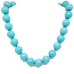 pasta turquoise necklace 20mm.