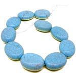 El Coral Stabilized Turquoise Oval Magnesite Oval 30x40mm