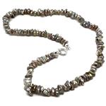 El Coral Necklace Keshi Pearls Chips Shape 6/8mm, 42cm Length