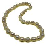 El Coral Necklace Light Rosé Baroque Pearls 12mm, 55gr Weight