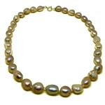 El Coral Necklace Light Rosé Baroque Pearls 11mm, 50gr Weight