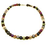 El Coral Necklace Multicoloured Pearls 8mm, 45cm Length