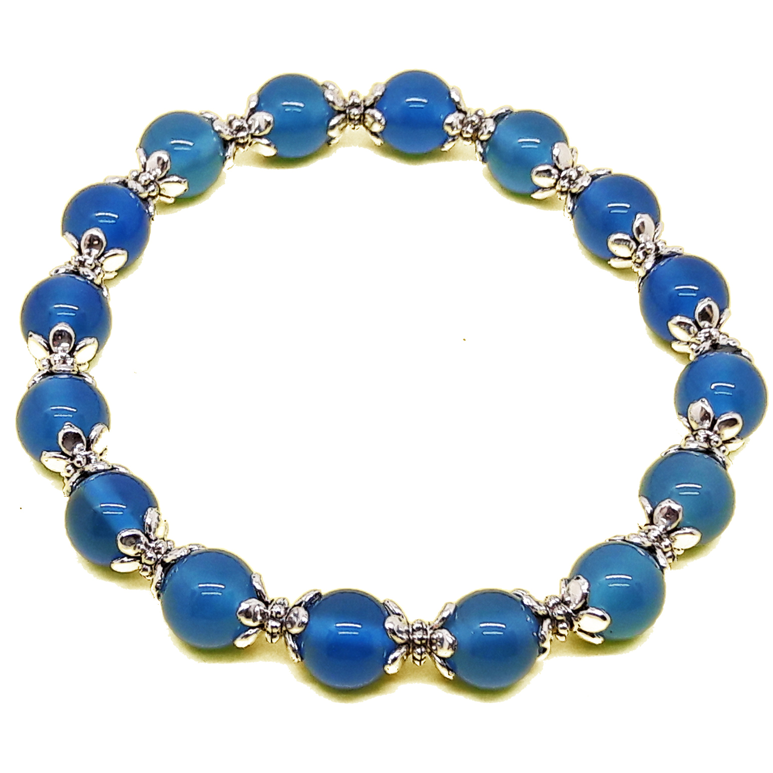 zamak agate azul bracelet