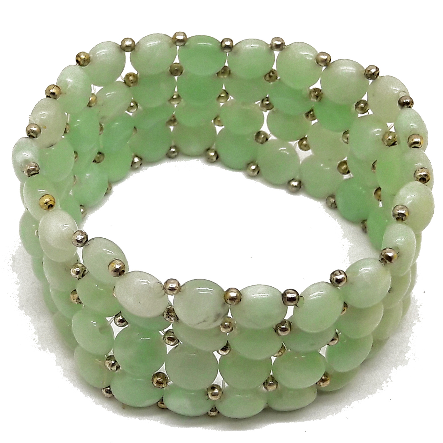 Bracciale Amazzonite tessito