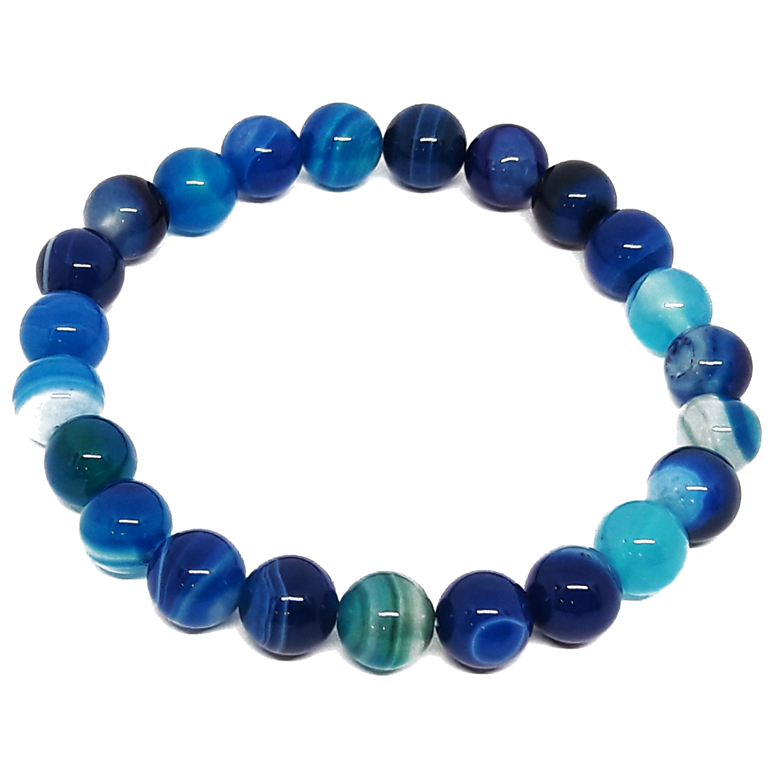 bracciale agata blu gemelli