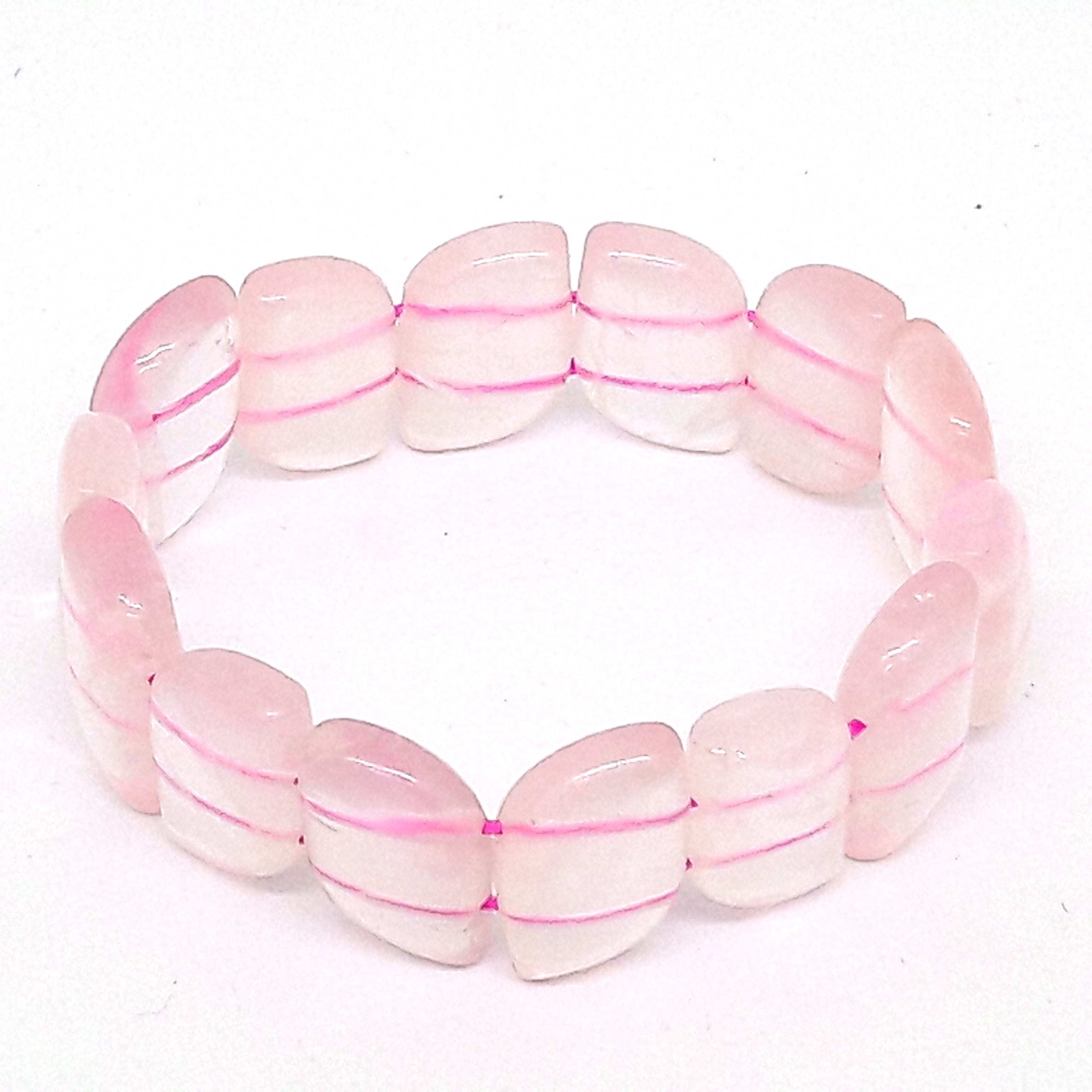 bracciale quarzo rosa